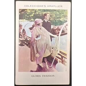 1920's Chocolate Amatller Gloria Swanson Spanish Card Sunset Boulevard Hollywood